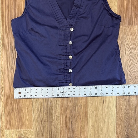 Elegant Dark Purple Cotton Women’s Vest by Isabella Bird - Picture 7 of 7